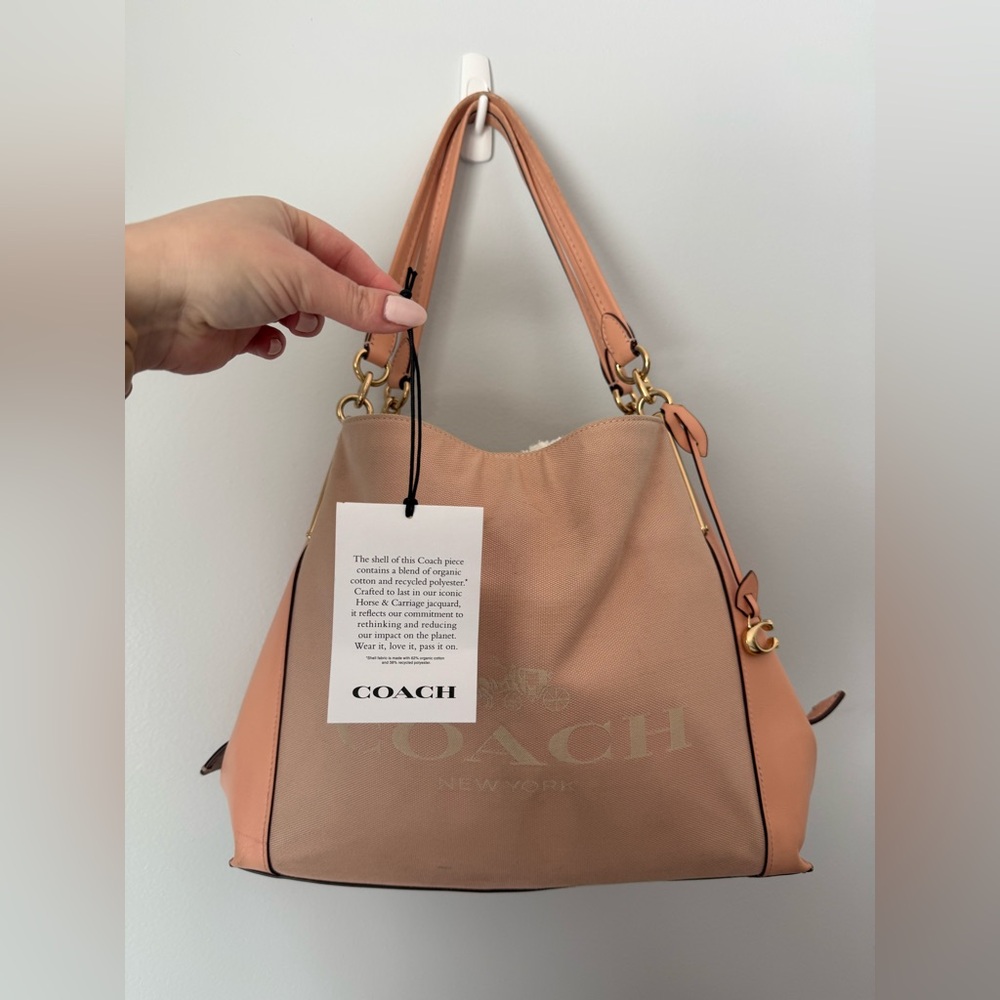 Coach Horse and Carriage Jacquard Dalton 31 Shoulder Bag